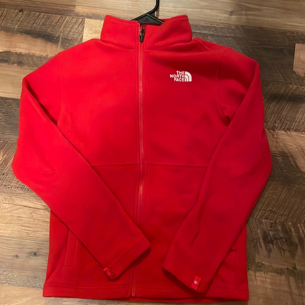 The North Face Kids Red Full-Zip Fleece Jacket